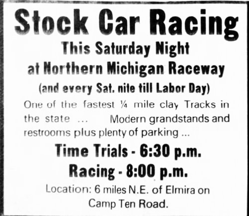 Northern Michigan Speedway - June 16 1978 Ad (newer photo)